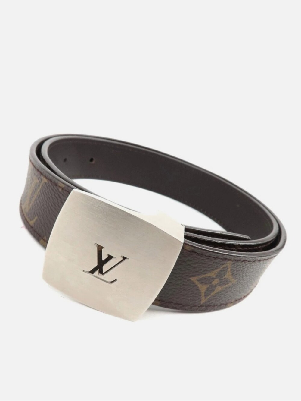 Louis Vuitton Monogram Ceinture LV Cut Belt / Unisex/ EUC!